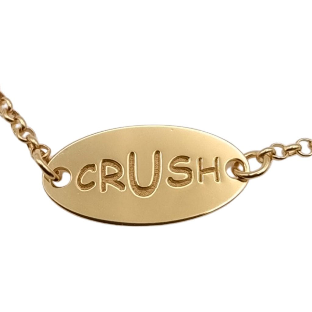 Pulsera Crush chapada en oro
