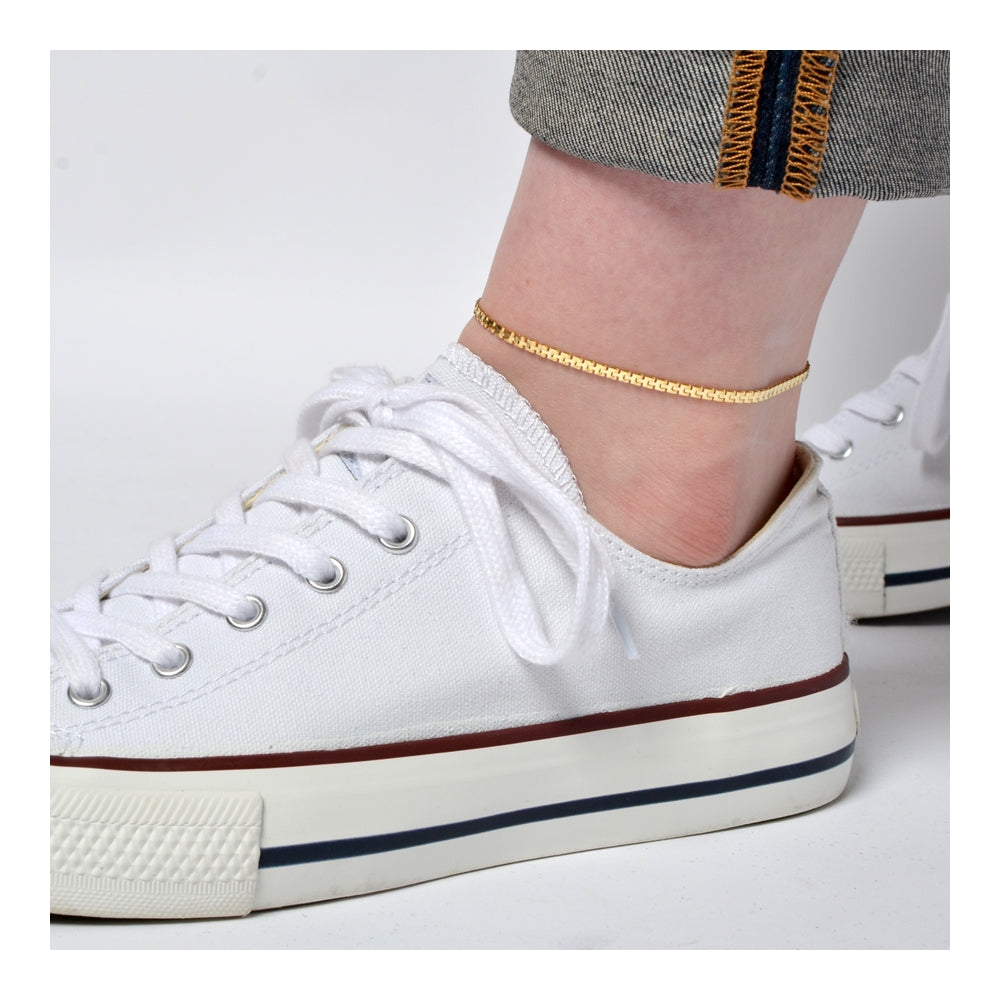 Tobillera Cadlin chapada en oro de 18K