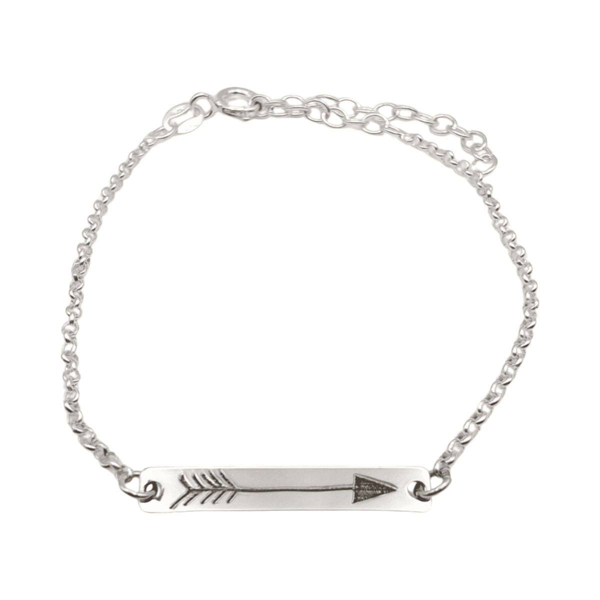 Pulsera Muvi de plata 925 con flecha
