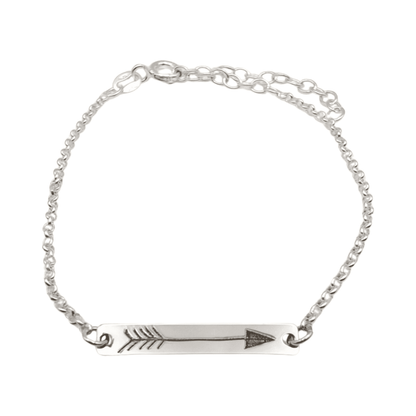 Pulsera Muvi de plata 925 con flecha