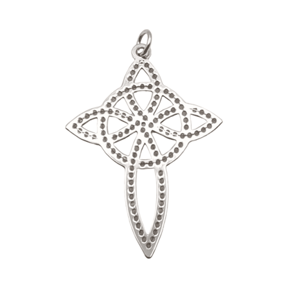 Collar Moloi de plata 925 con estrella y nudos wicca