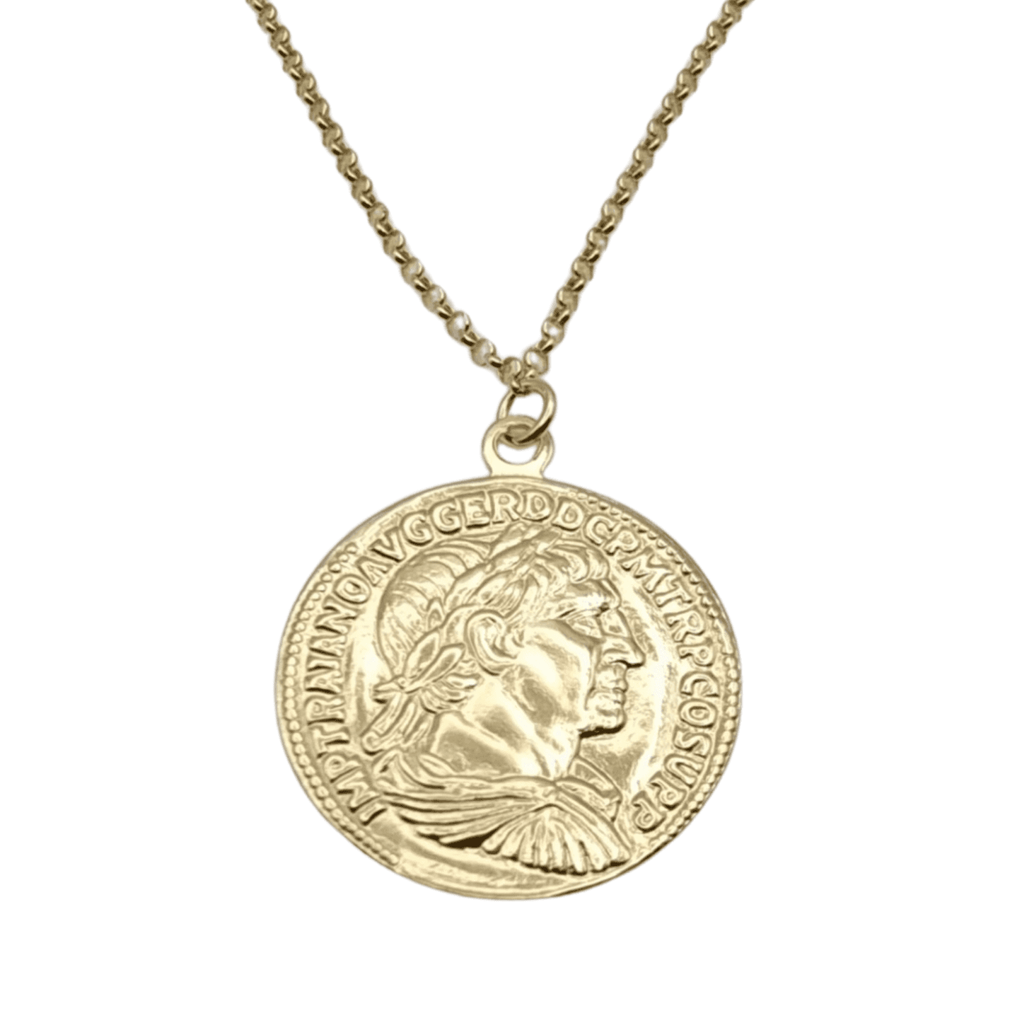 Gold plated Trajan necklace