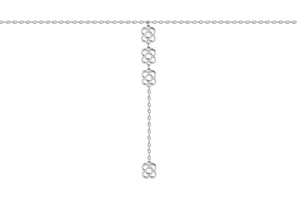 Corbatín Flor de Barcelona de plata 925