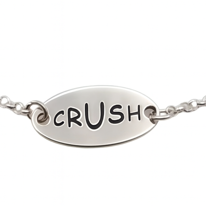 Pulsera Crush de plata 925 con medallón CRUSH