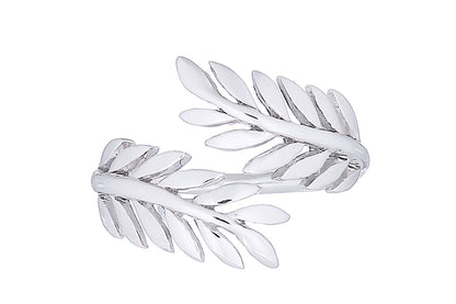 Anillo Vinci de plata 925 con hojas de laurel