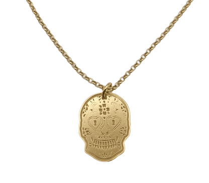 Collar Bungo de plata 925 bañado en oro